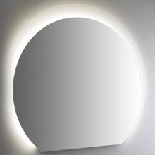 Miroir poli avec sablage asymétrique rétro-éclairé par LED
