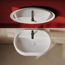 Lavabo Suspendu Oval un perçage cm 65x46 Brera