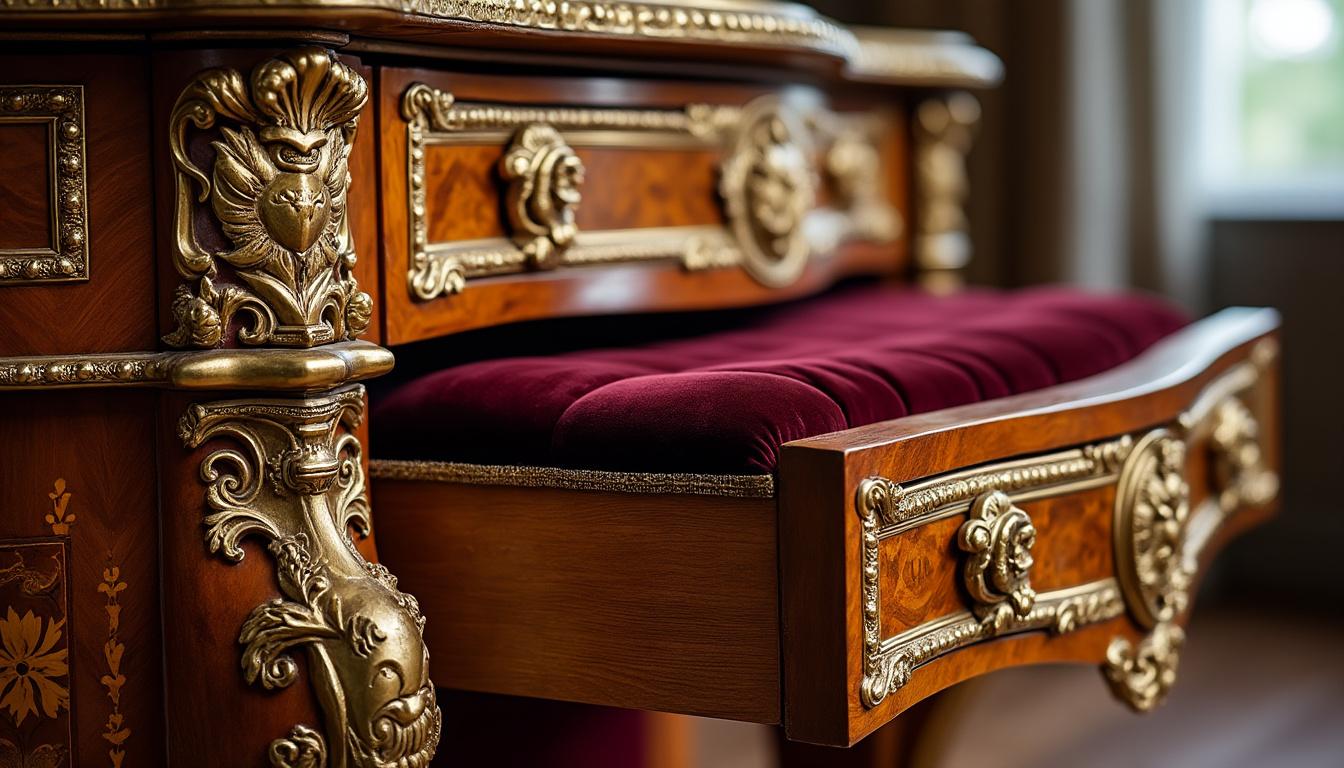 découvrez les somptueux meubles de catherine la grande, emblèmes de l'ameublement luxueux du palais d'hiver et de tsarskoïe selo, reflet du goût et du pouvoir impérial russe.