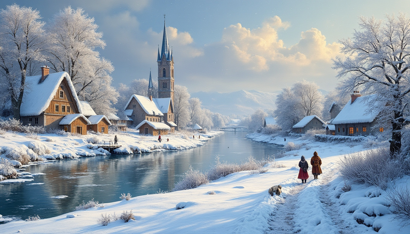 découvrez 15 tableaux majeurs représentant des paysages de neige, de bruegel à monet, et explorez la beauté hivernale à travers l'art classique et impressionniste.