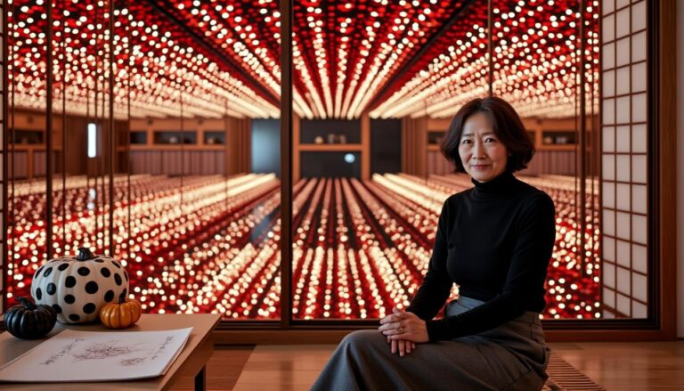 Yayoi Kusama : biographie, œuvres infinity et parcours de la reine des pois japonaise
