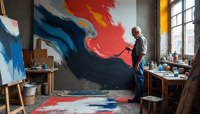 Georges Mathieu (1921-2012) : figure de l'abstraction lyrique française