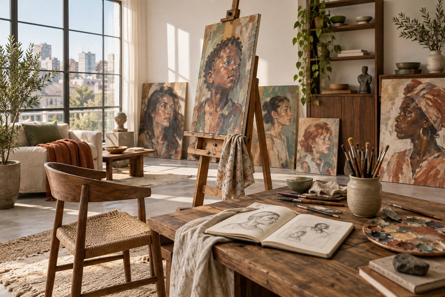 Illustration éditoriale du sujet : Alice Neel : un regard passionné sur le monde qui nous entoure