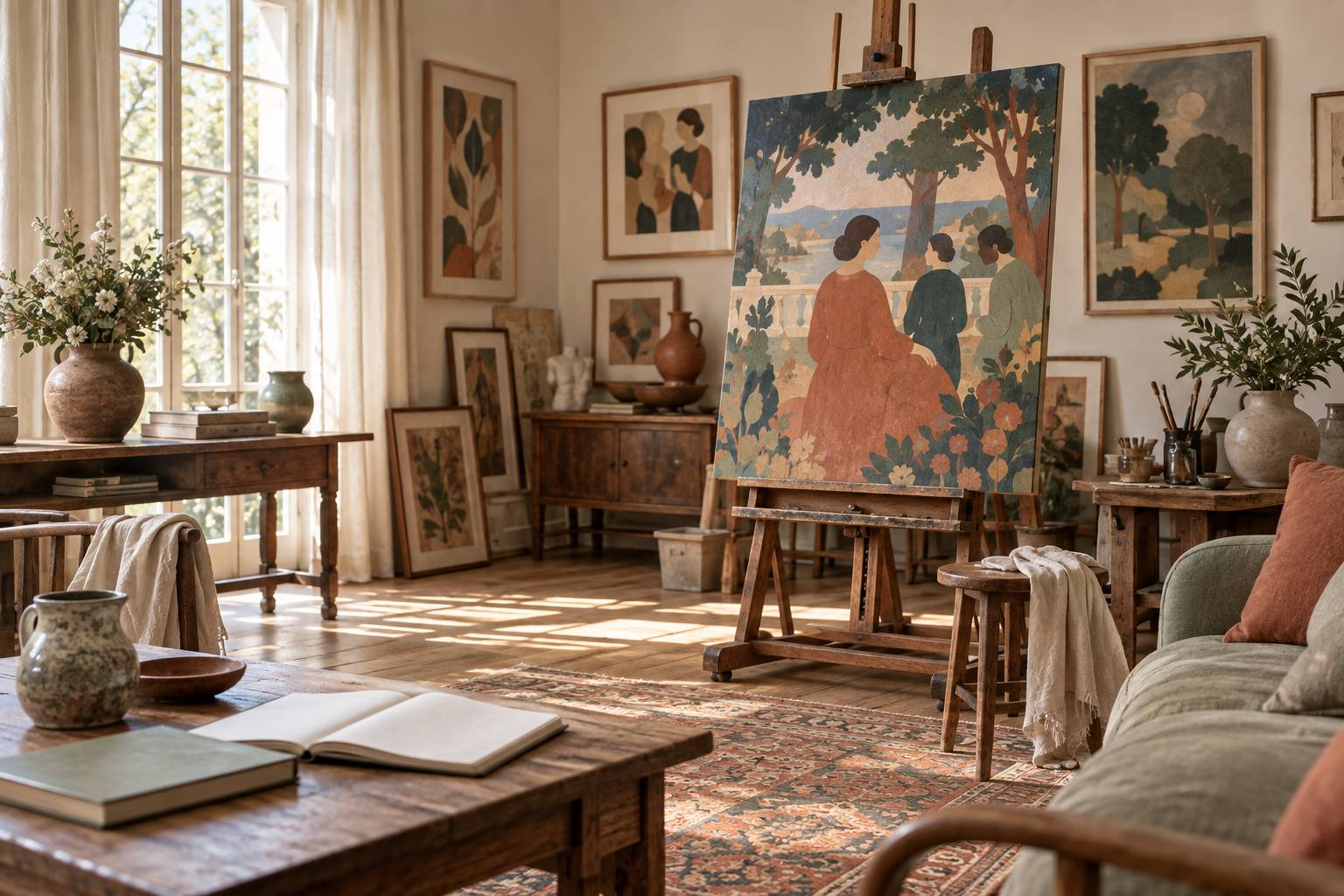 Illustration éditoriale du sujet : Un artiste nabi méconnu et témoin de la Belle Époque révélé lors d'une exposition inédite au musée Maurice Denis